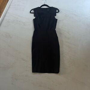 J crew wool suit dress size 000 black short sleeve